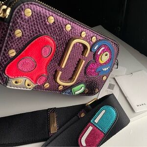 Marc Jacobs X Julie Verhoeven Mushroom Heart Studded Snapshot Camera Bag